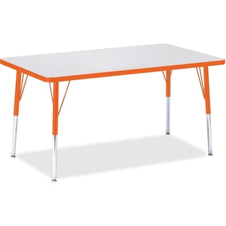 Jonti-Craft TABLE, RECTANGLE, 30X48, GY/OE JNT6473JCA114
